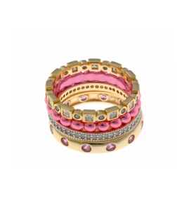 Anillos de color salvatore plata