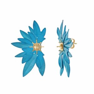 pendientes grandes colores Salvatore Plata