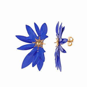 pendientes grandes colores Salvatore Plata