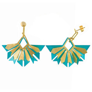 pendientes grandes colores Salvatore Plata