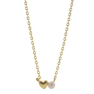 joyas para san valentin collar corazon y perla 1
