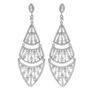 Pendientes largos para novias