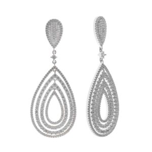 Pendientes largos para novias