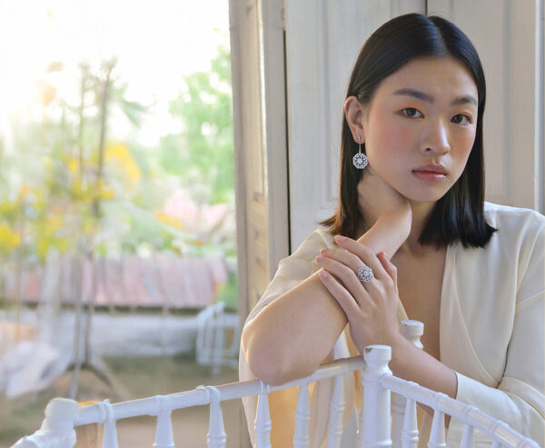 pendientes novia plata