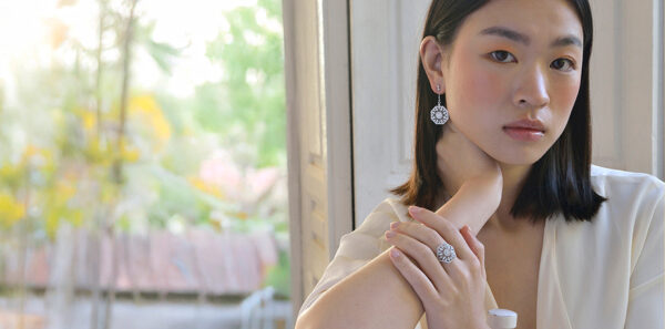 pendientes novia plata