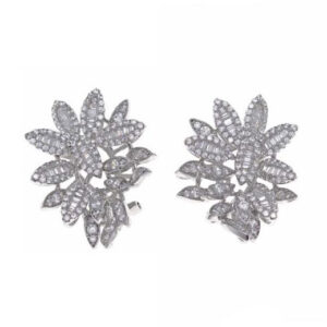 pendientes novia plata