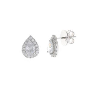 pendientes novia plata