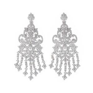 pendientes novia plata