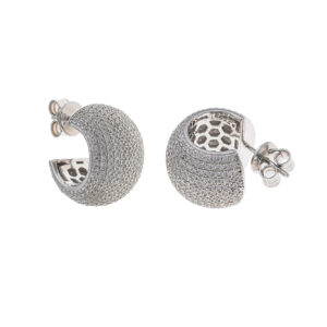 pendientes novia plata