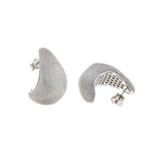 pendientes novia plata