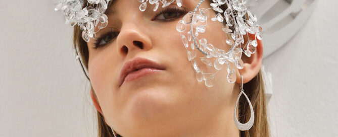 pendientes de novia plata