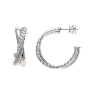 pendientes novia plata