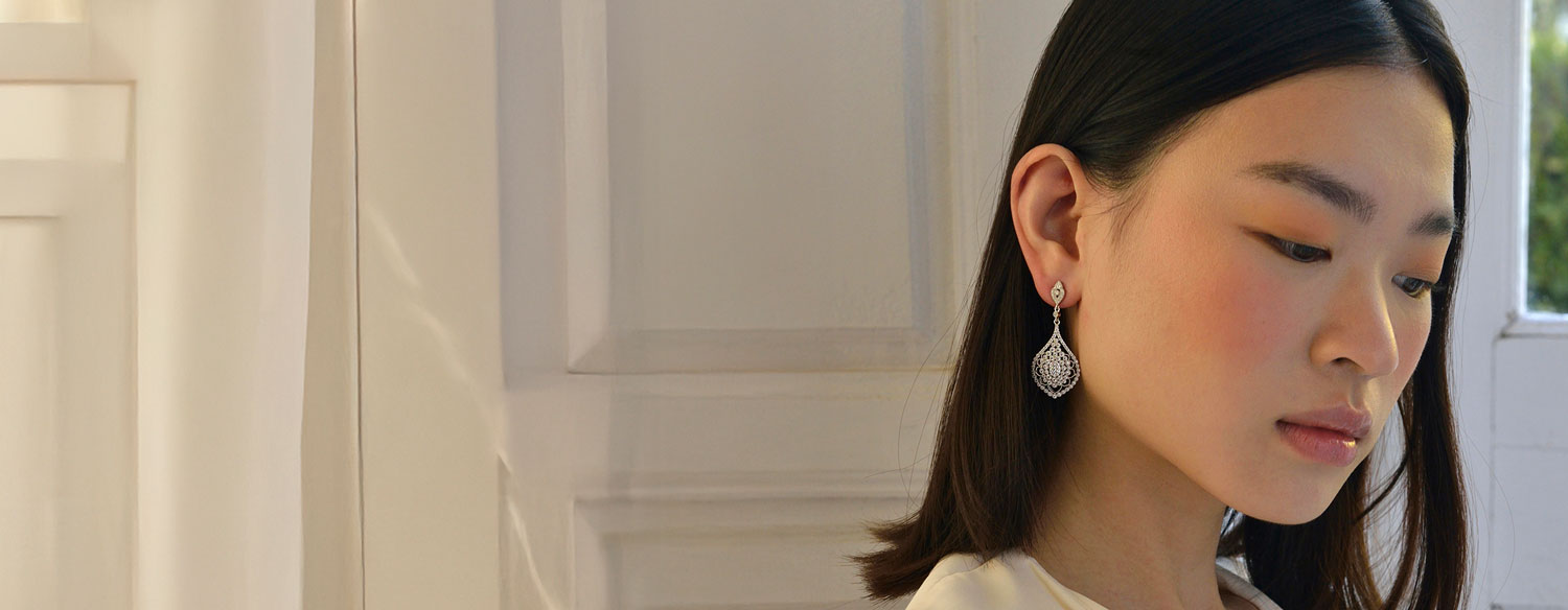 pendientes novia plata