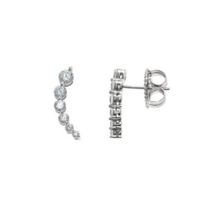 pendientes novia plata