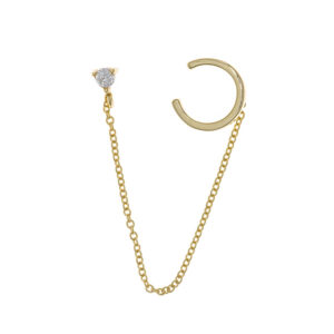 Pendientes de plata para niñas earcuffs