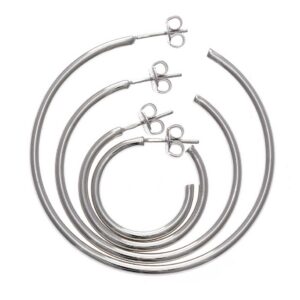 Pendientes de plata para niñas aro