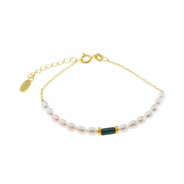 Pulsera de perlas naturales y piedras