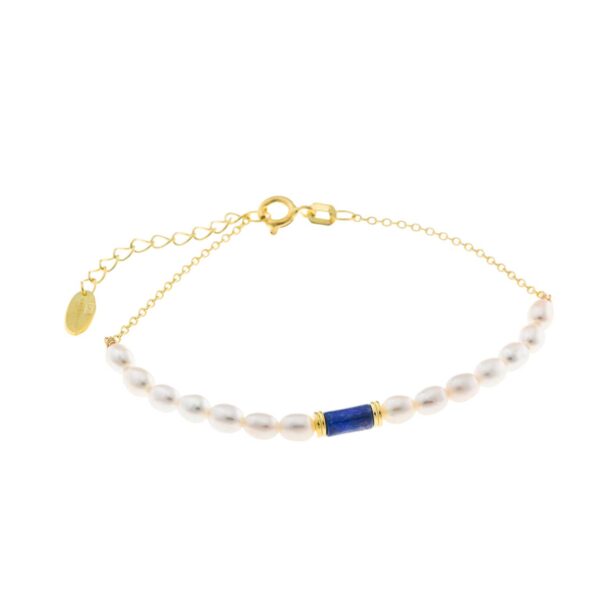 Pulsera de perlas naturales y piedras