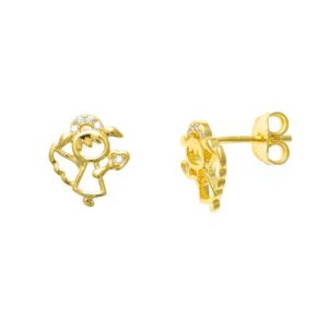 pendientes plata para niña comunion