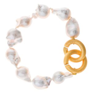 Pulsera de perlas naturales