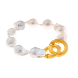 Pulsera de perlas naturales