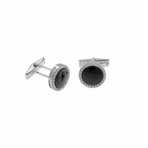 gemelos de hombre para bodas plata con circonitas y piedras naturales