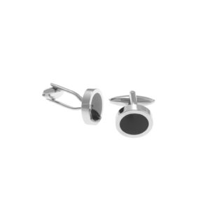 gemelos de hombre para bodas plata con esmalte