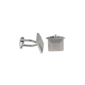 gemelos de hombre para bodas plata con ptextura y volumen