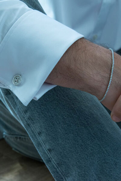 Gemelos y pulseras Salvatore a conjunto