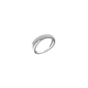 ANILLO NOVIA MINIMAL CIRCONITAS PLATA