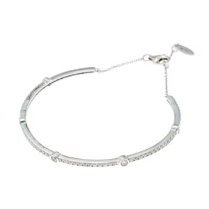 PULSERA PLATA NOVIA Y CIRCONITAS