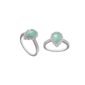 anillo lagrimas novia colores pastel