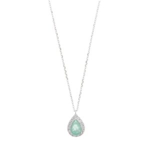collar lagrima novia color pastel