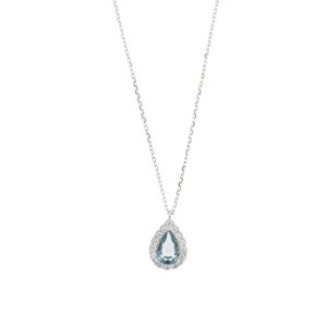 collar lagrima novia color pastel